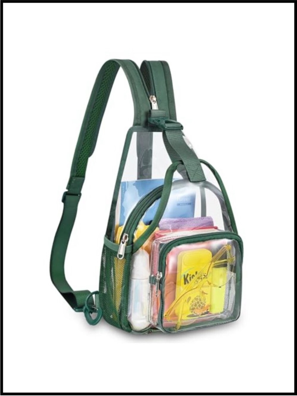 Convertible Clear Mini Backpack Sling Bag PVC Stadium Approved